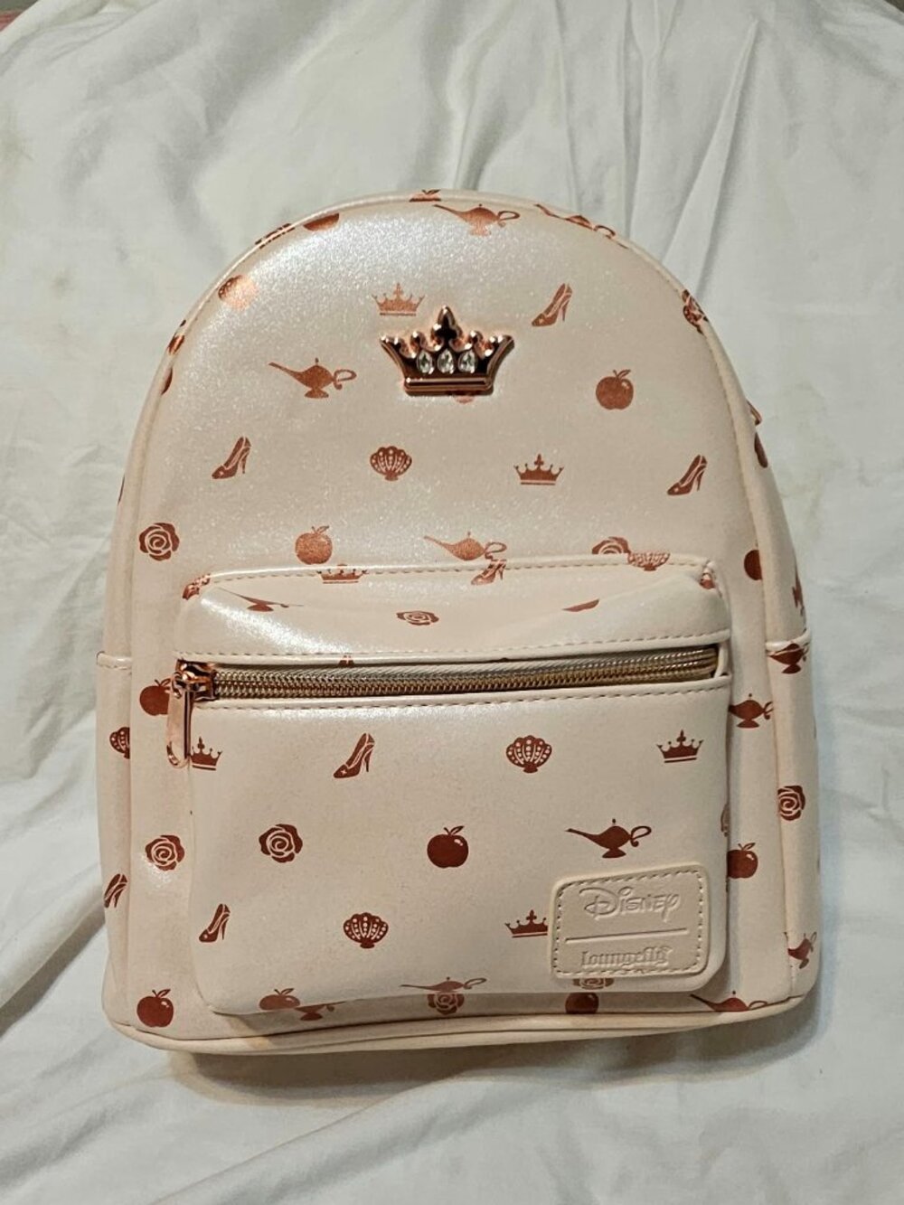 Loungefly Disney Princess Icon Iridescent Mini Backpack NWT